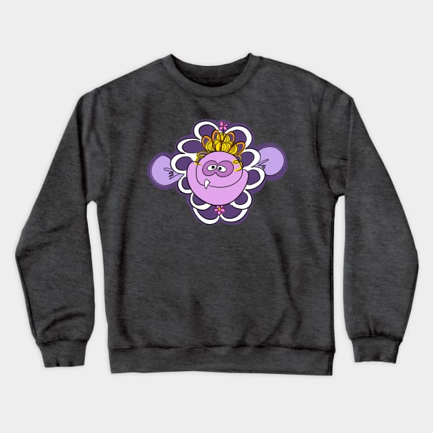 Aunt Taminella inspired Muppet Frog Prince Illustration Crewneck Sweatshirt by Debra Forth